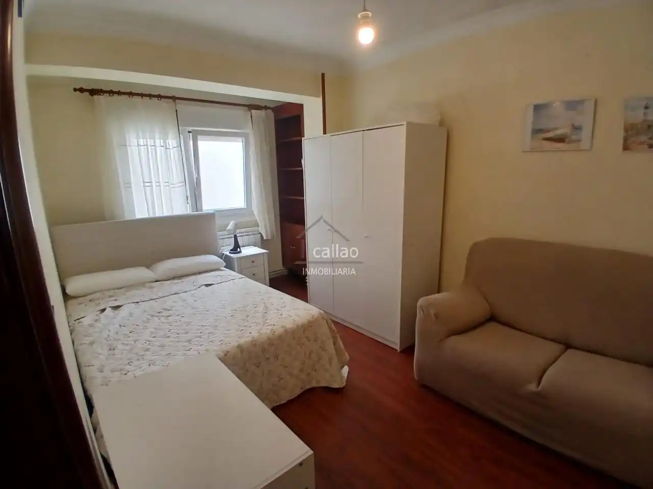 Bedroom of Flat for rent in Ferrol  with Heating and Furnished