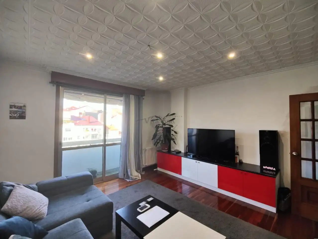 Living room of Flat for sale in Ourense Capital   with Heating, Storage room and Balcony