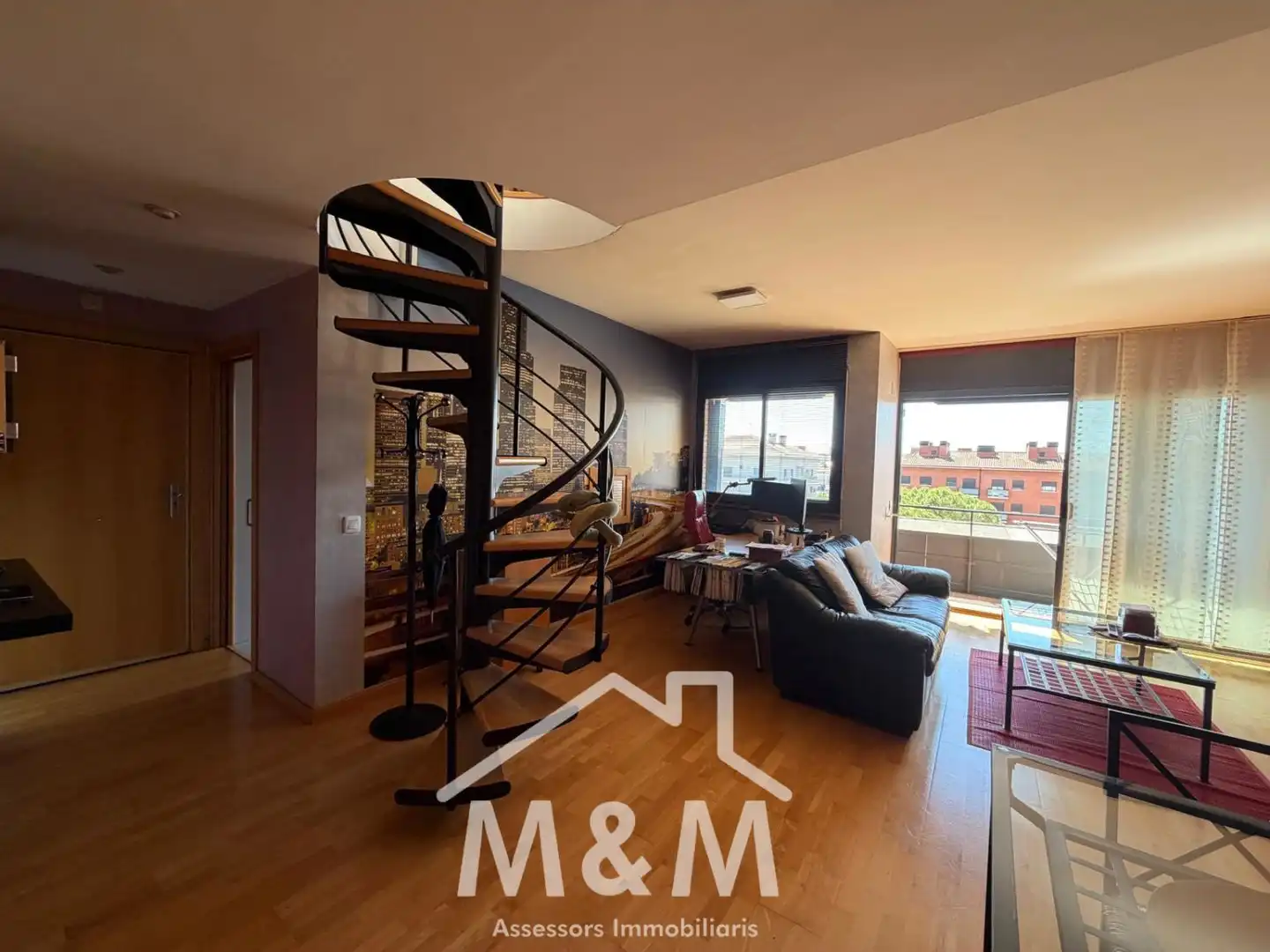 Living room of Attic for rent in Castelldefels  with Terrace and Community pool