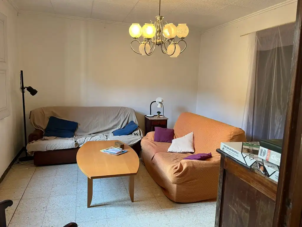 Sala de estar de Finca rústica en venta en Prat de Comte con Terraza, Amueblado y Balcón