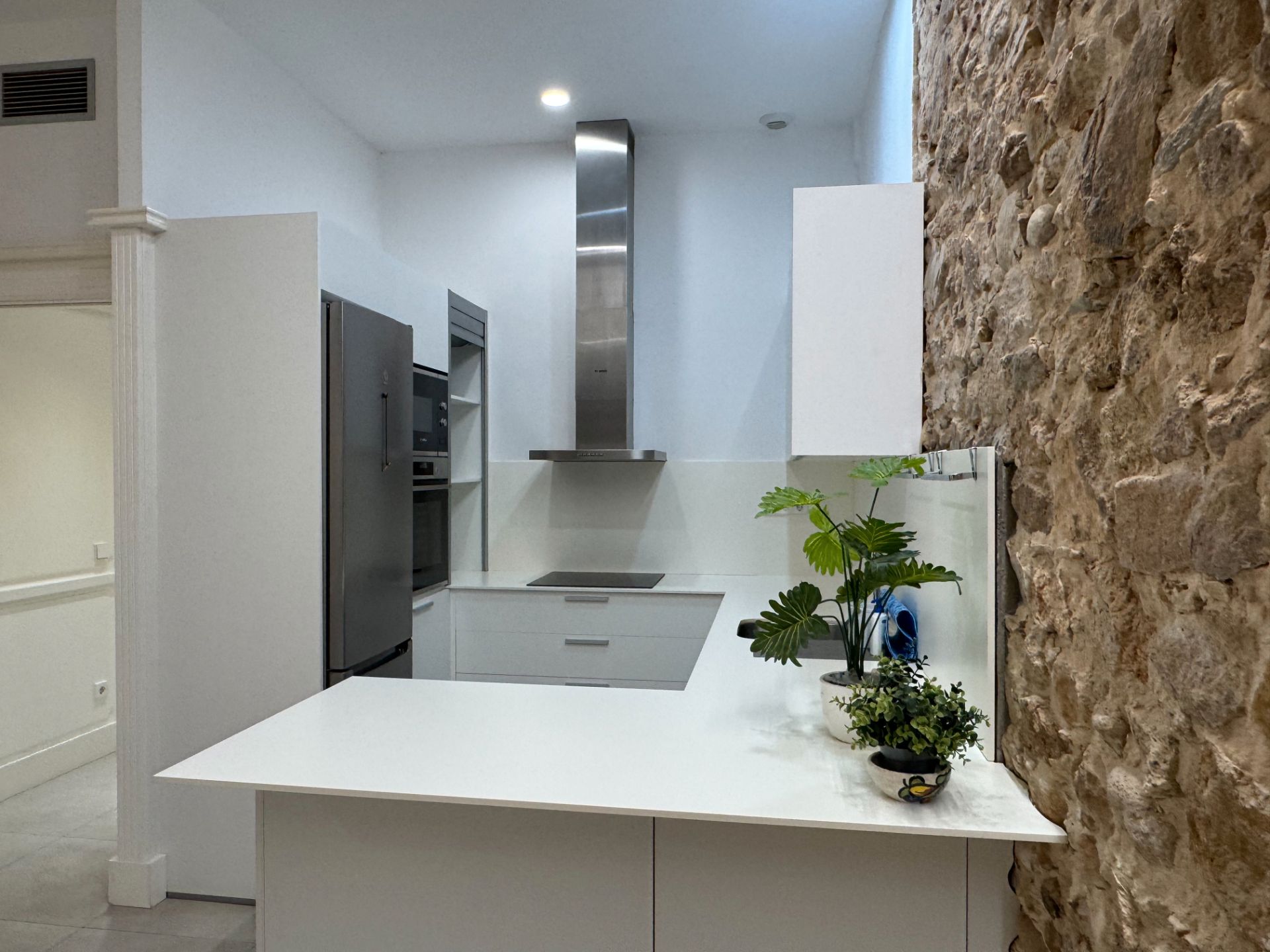 Cuina de Pis de lloguer en Sant Feliu de Guíxols amb Aire condicionat, Terrassa i Balcó