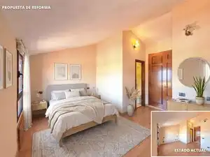 Dormitori de Casa adosada en venda en Las Palmas de Gran Canaria amb Jardí privat, Terrassa i Traster