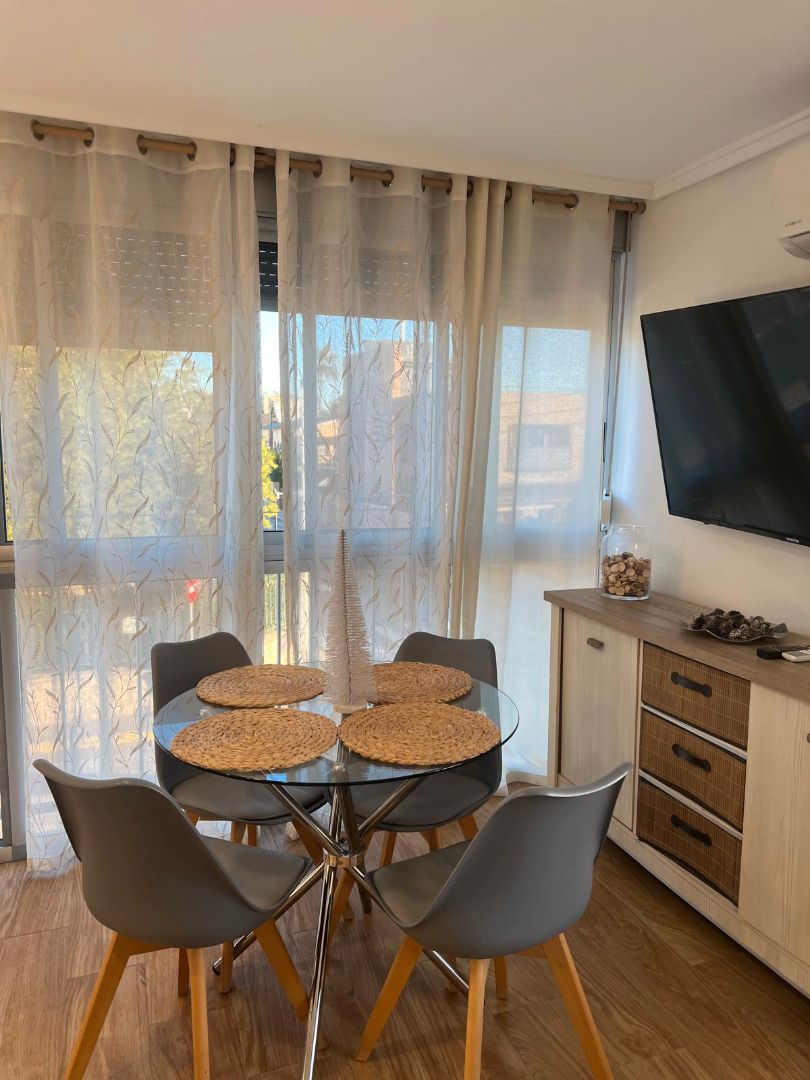 Dining room of Apartment for sale in Castellón de la Plana / Castelló de la Plana  with Air Conditioner, Furnished and Internet