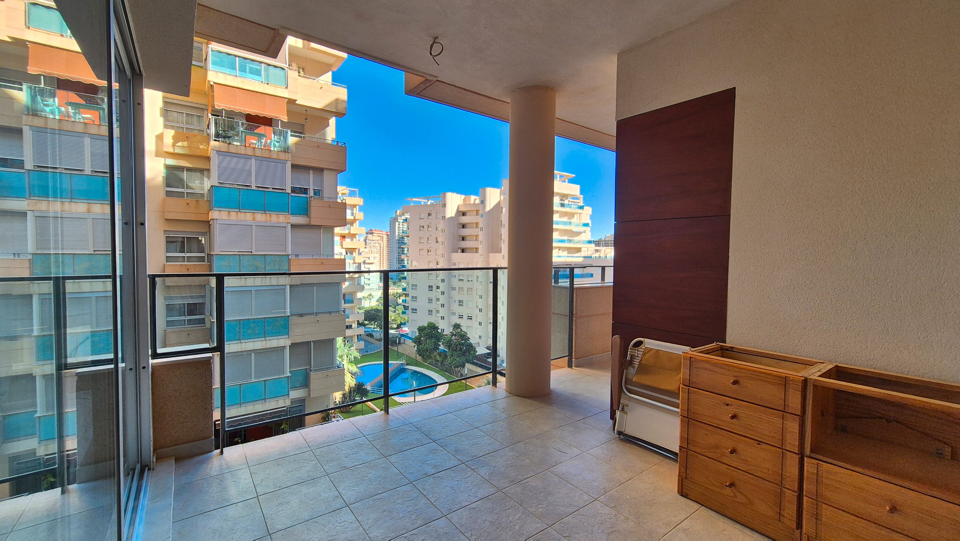 Terraza de Apartamento en venta en Villajoyosa / La Vila Joiosa con Piscina, Amueblado y Piscina comunitaria