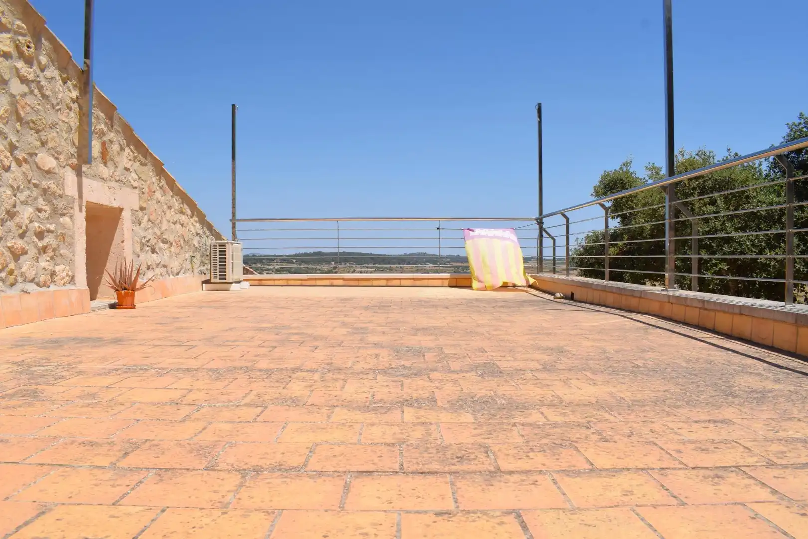 Terrace of Country homes for rent in Sineu  with Air Conditioner, Private garden and Terrace