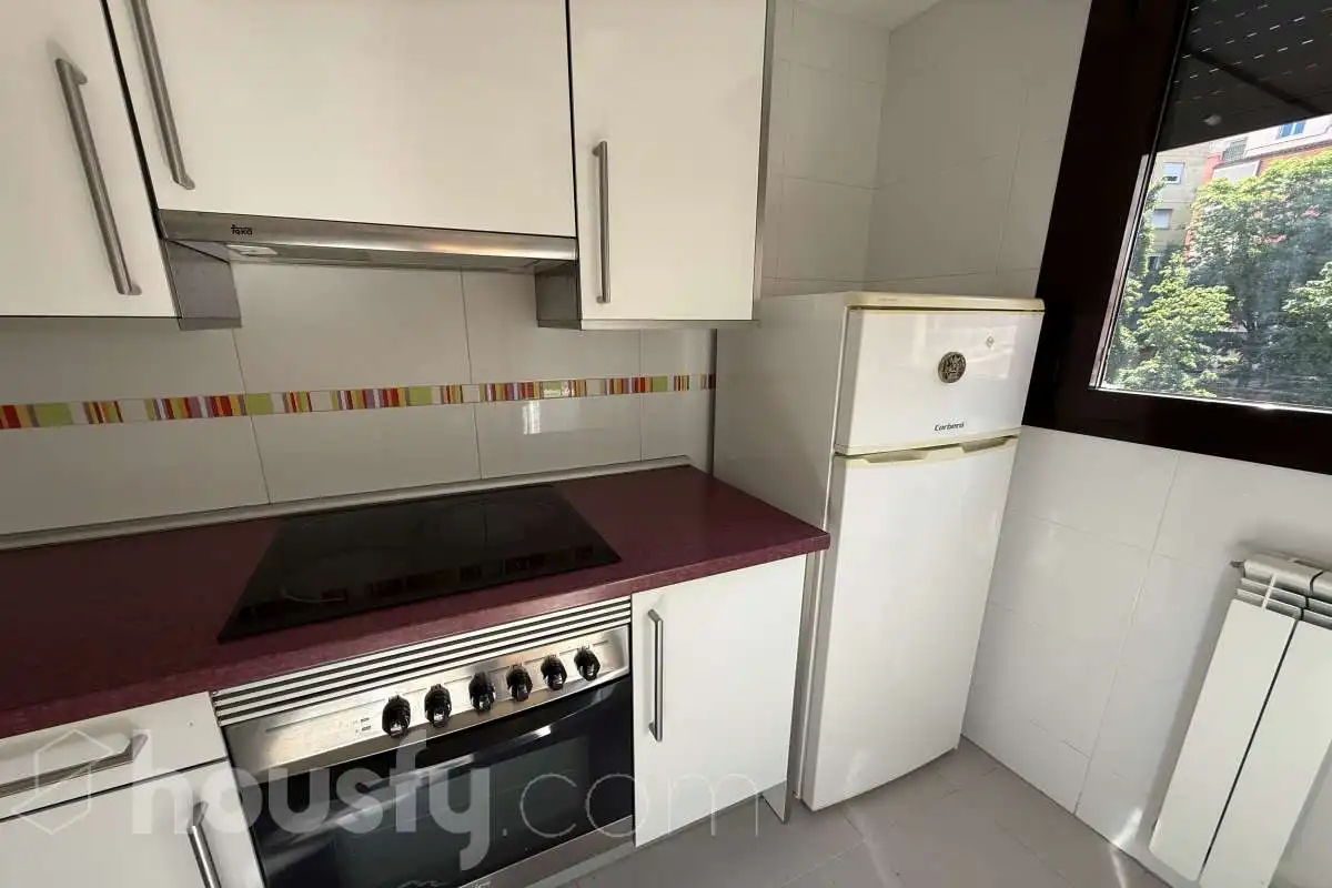 Cocina de Piso de alquiler en Madrid con Calefacción, Parquet y Terraza
