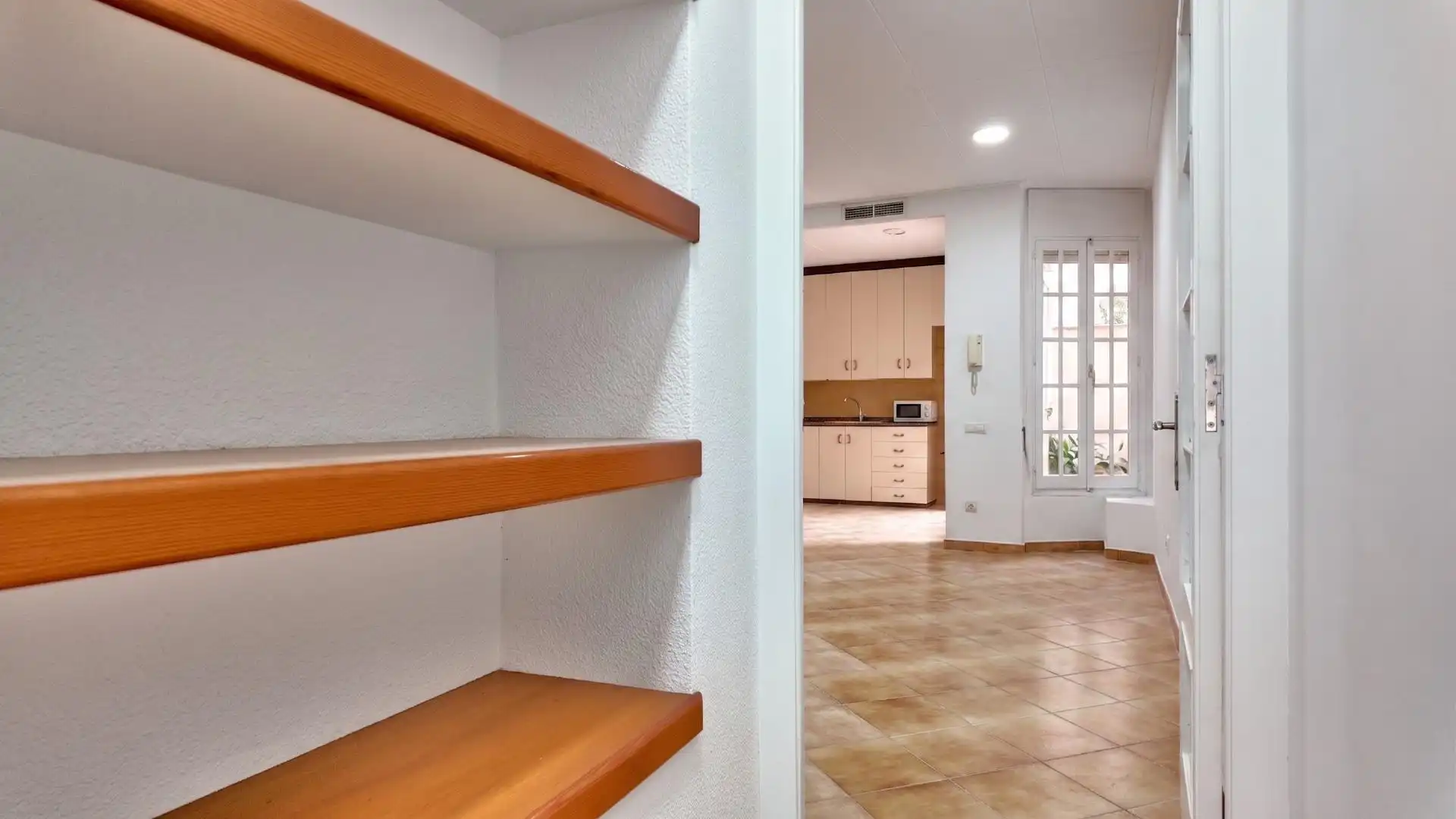 Kitchen of Flat for sale in Terrassa  with Heating, Terrace and Storage room