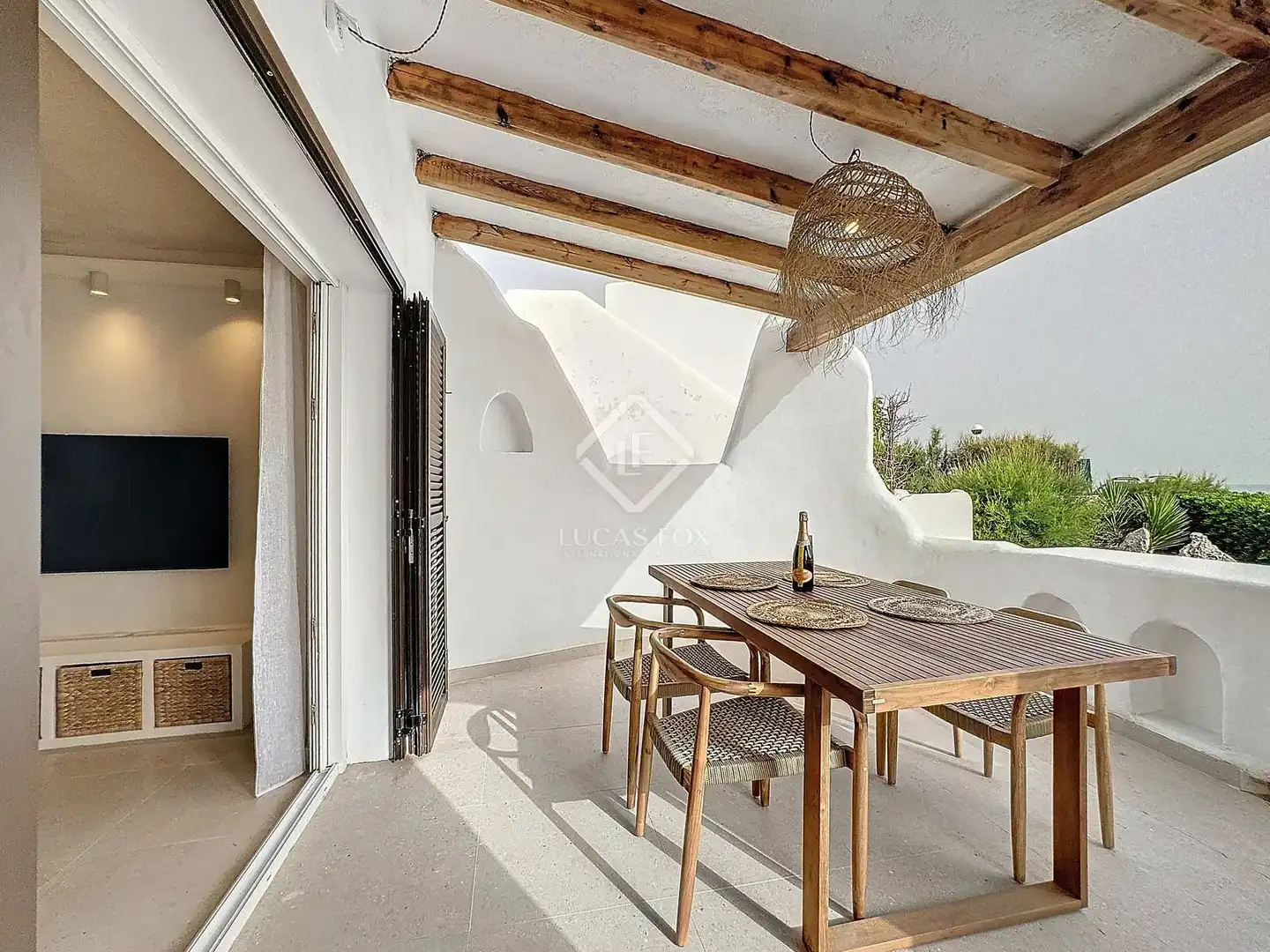 Terrasse von Haus oder Chalet zur Miete in Ciutadella de Menorca mit Klimaanlage, Privatgarten und Terrasse