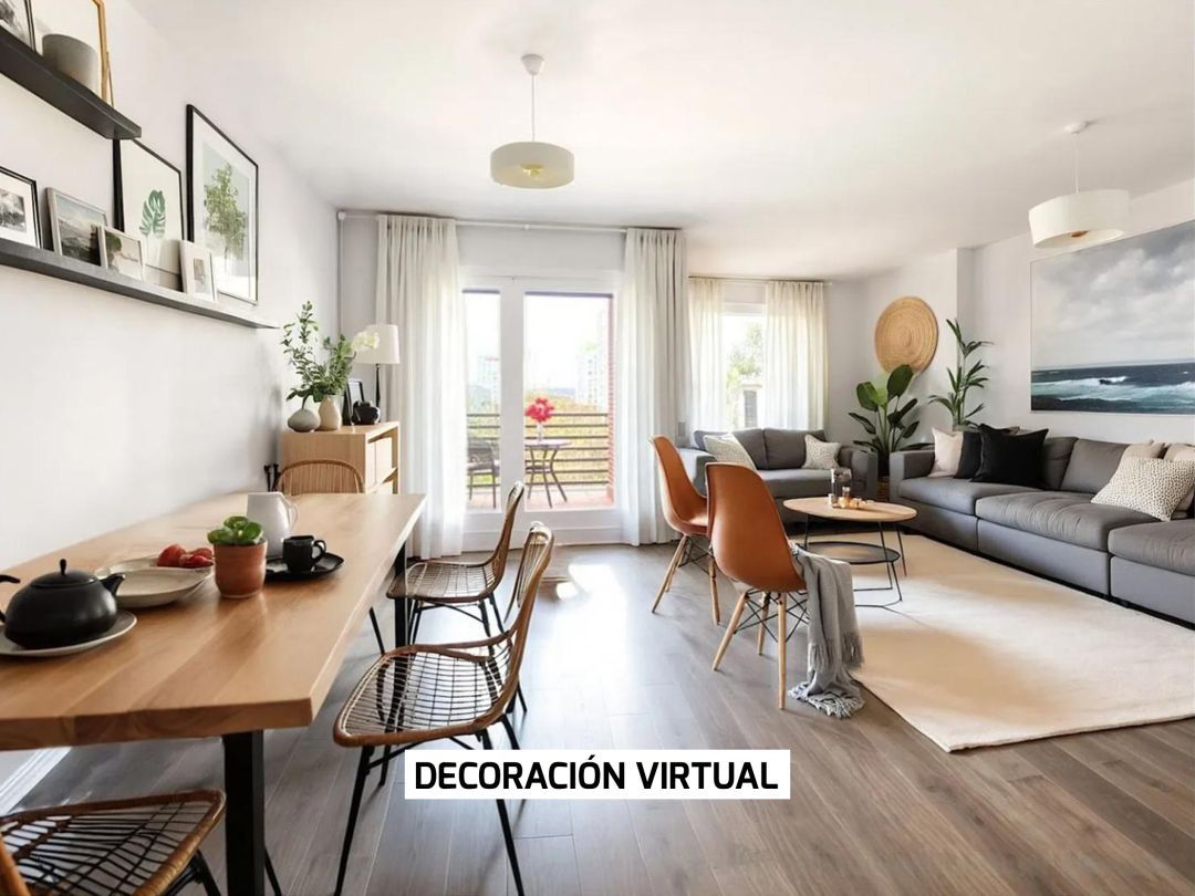 Sala d'estar de Pis en venda en Vitoria - Gasteiz amb Calefacció, Parquet i Terrassa