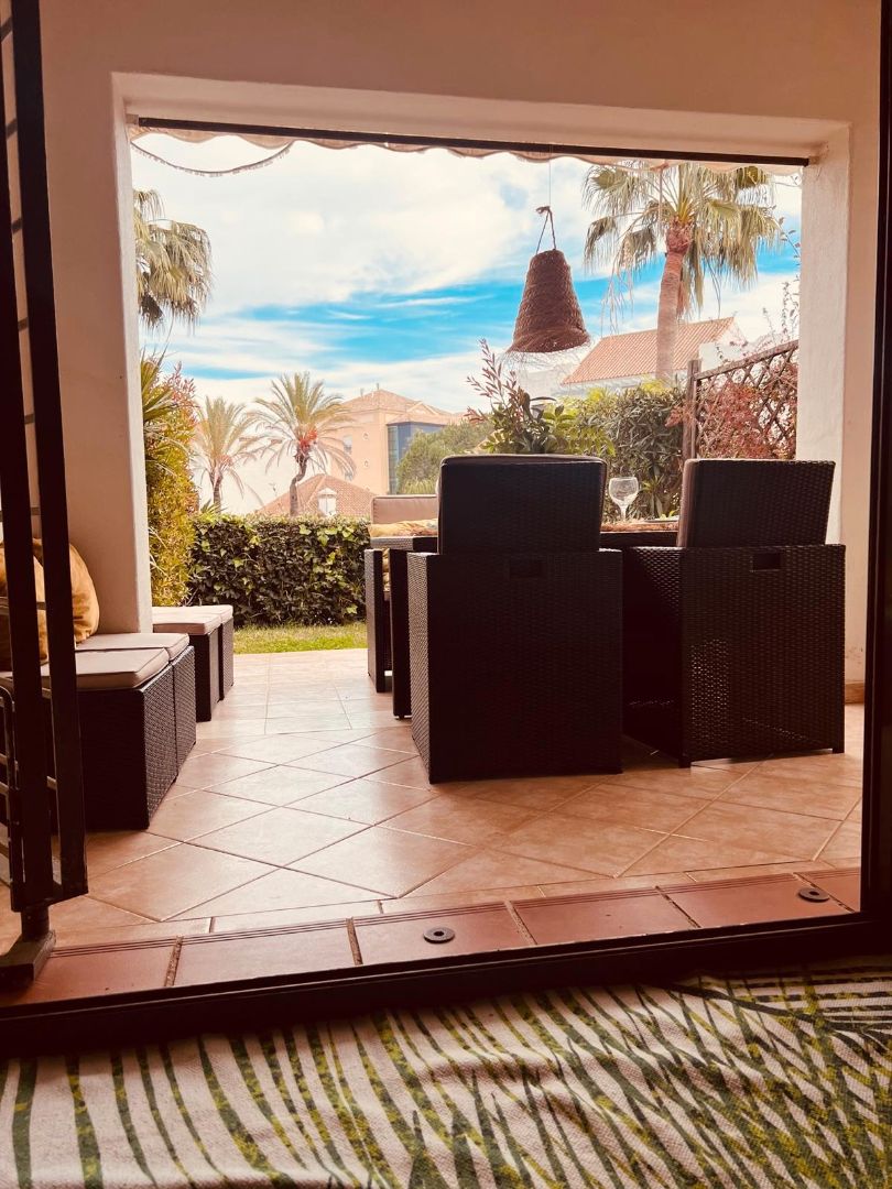Terraza de Casa adosada en venta en Islantilla con Jardín privado, Terraza y Piscina comunitaria