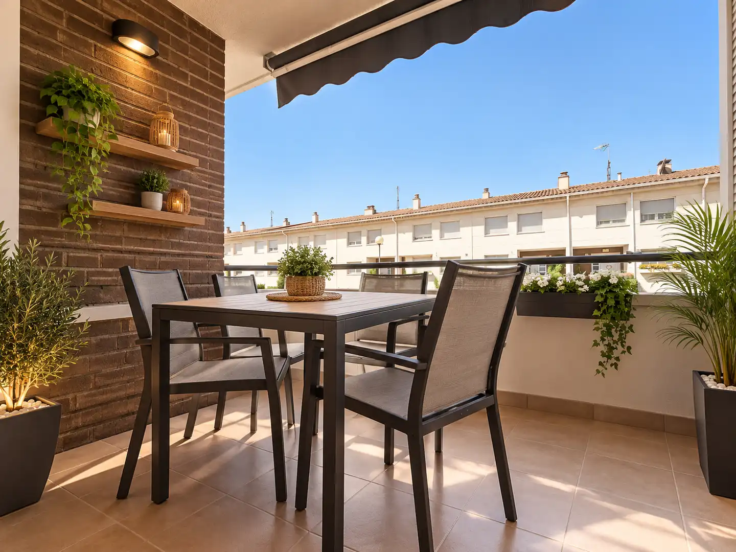 Terrassa de Casa adosada en venda en Granollers amb Aire condicionat, Calefacció i Jardí privat