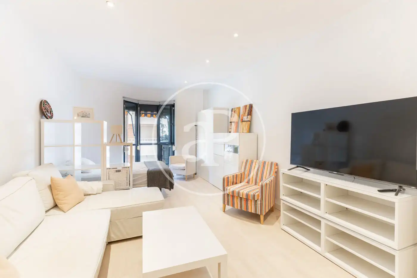 Living room of Lofts for rent in Madrid  with Air Conditioner, Heating and Furnished