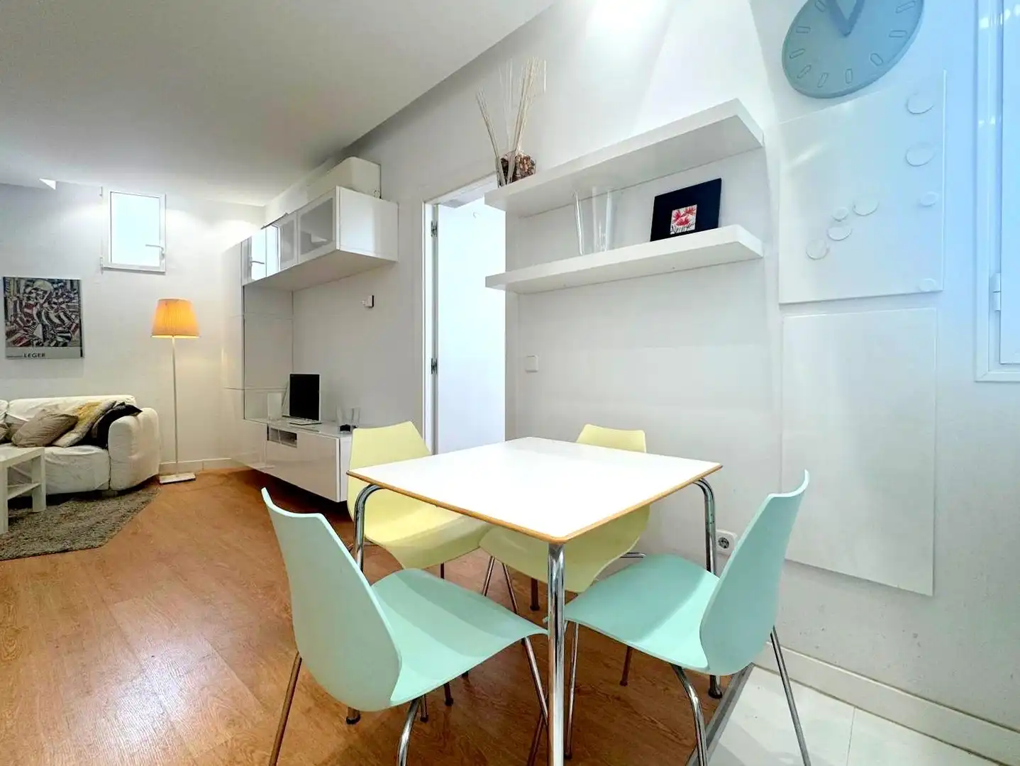 Esszimmer von Wohnung zur Miete in Madrid mit Klimaanlage, Heizung und Möbliert