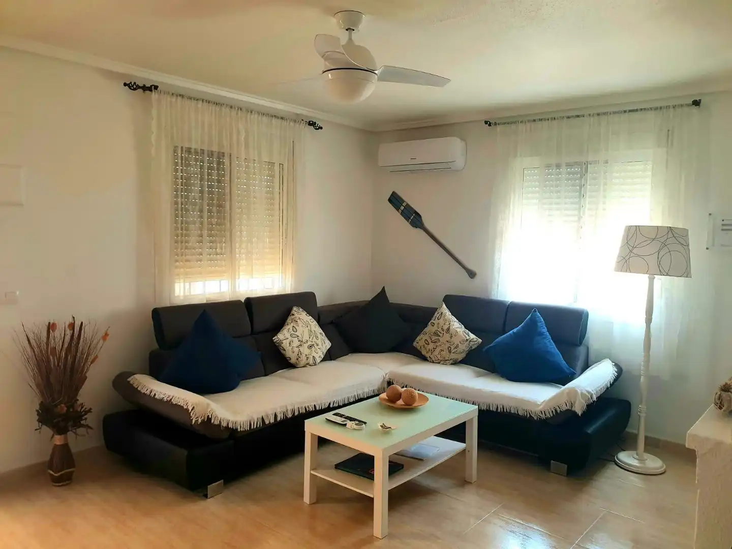 Sala de estar de Casa o chalet en venta en Mazarrón con Aire acondicionado, Jardín privado y Piscina
