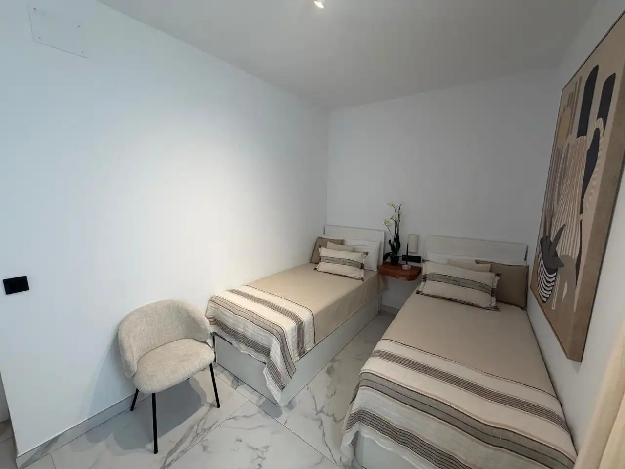 Bedroom of Flat for rent in Cádiz  with Air Conditioner, Furnished and Pets allowed