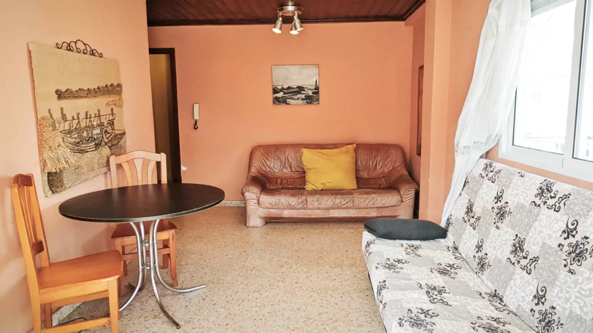 Sala de estar de Piso en venta en Dénia con Aire acondicionado, Calefacción y Terraza