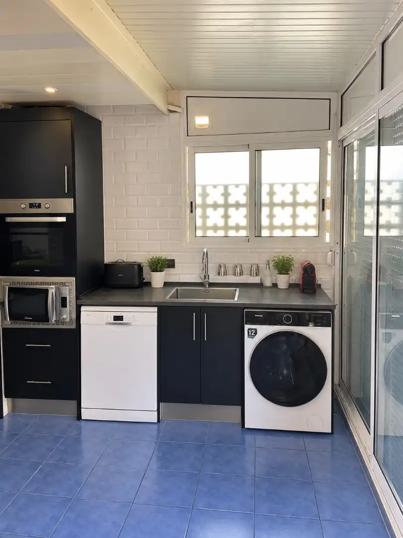 Kitchen of Flat for sale in Sitges  with Air Conditioner, Heating and Terrace