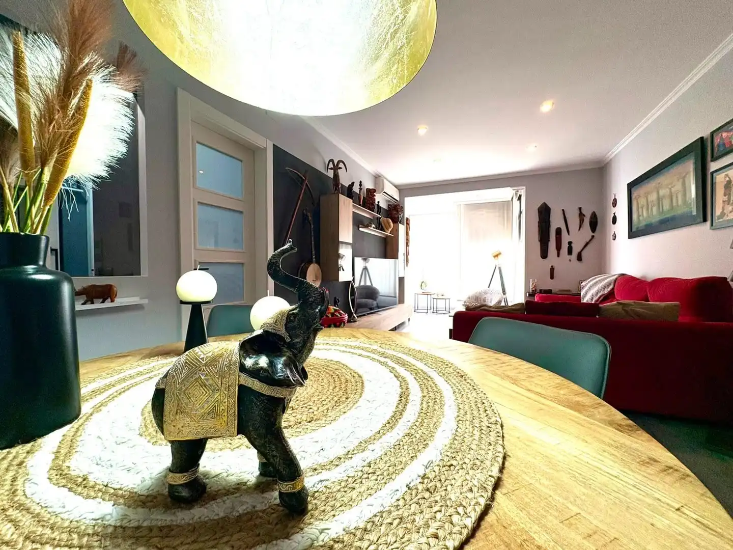 Sala de estar de Piso en venta en Barcelona con Aire acondicionado, Parquet y Balcón