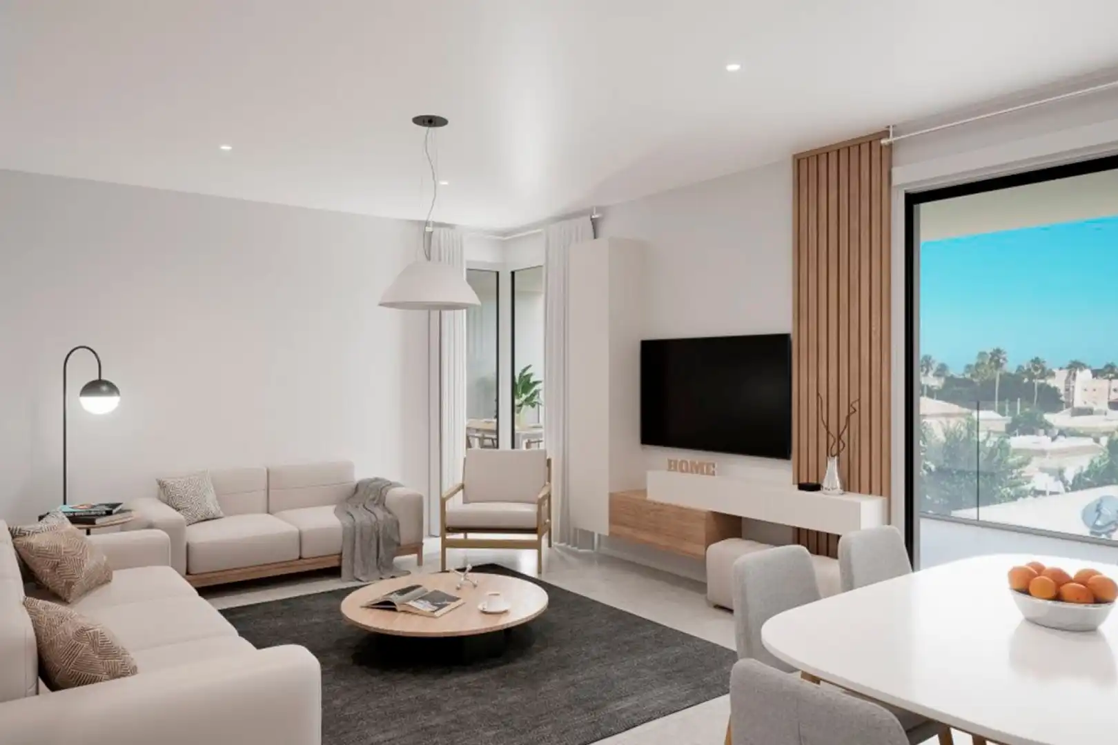 Living room of Flat for sale in Los Alcázares  with Air Conditioner, Private garden and Terrace