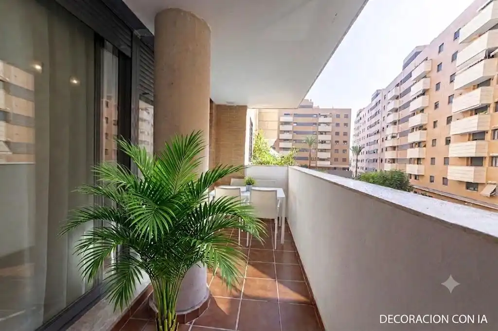 Terrasse von Wohnung zum Verkauf in Málaga mit Klimaanlage, Terrasse und Gemeinschaftspool