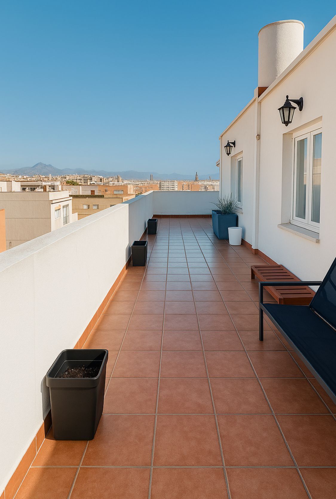 Terrassa de Àtic de lloguer en Alicante / Alacant amb Aire condicionat, Terrassa i Moblat