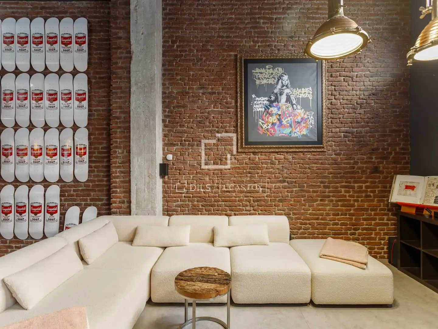 Living room of Lofts for rent in Madrid  with Air Conditioner, Heating and Terrace