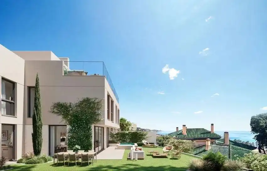 Garten von Einfamilien-Reihenhaus zum Verkauf in Málaga Capital mit Klimaanlage, Privatgarten und Terrasse