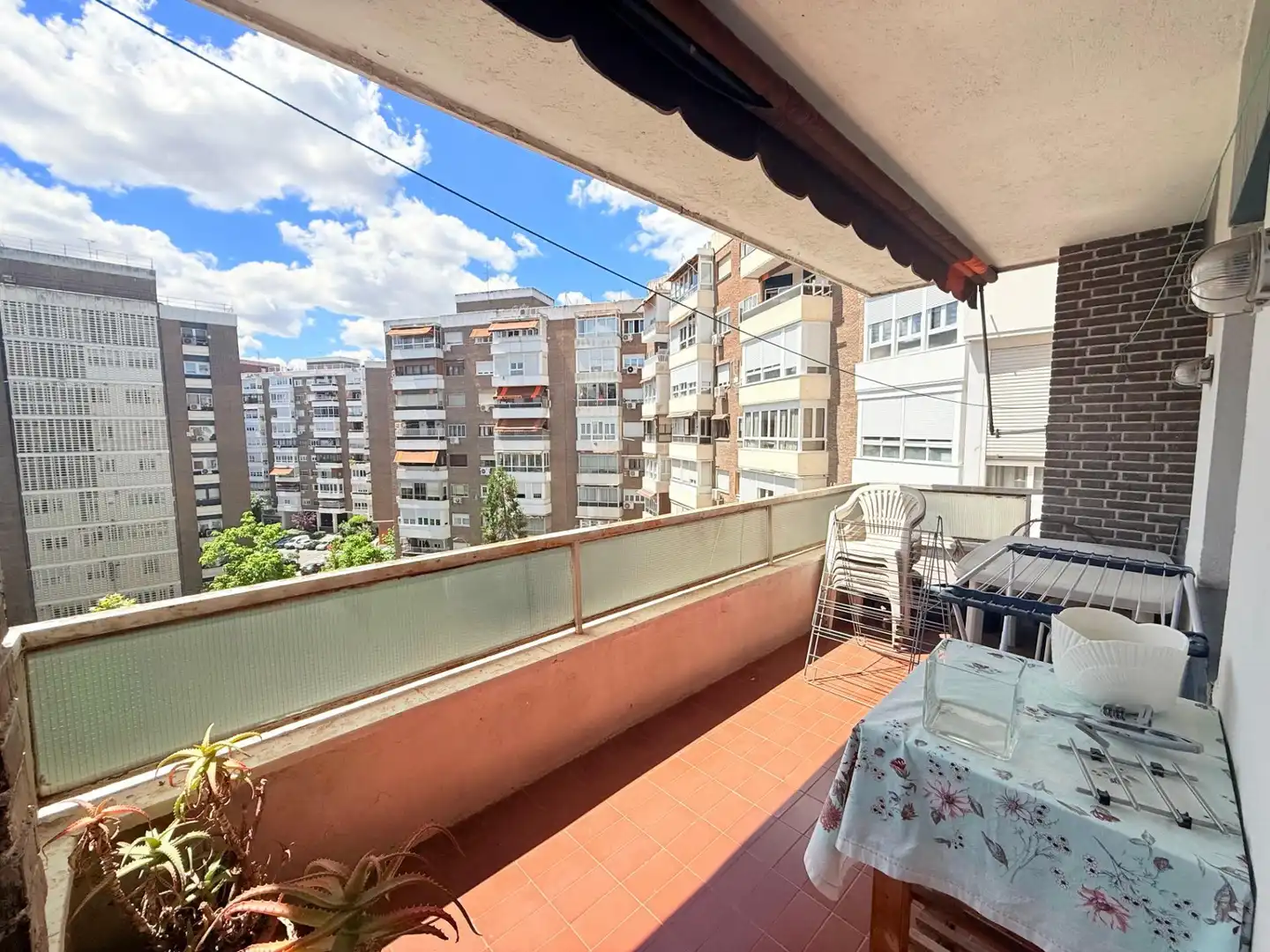 Balcony of Flat for sale in Madrid  with Air Conditioner and Heating