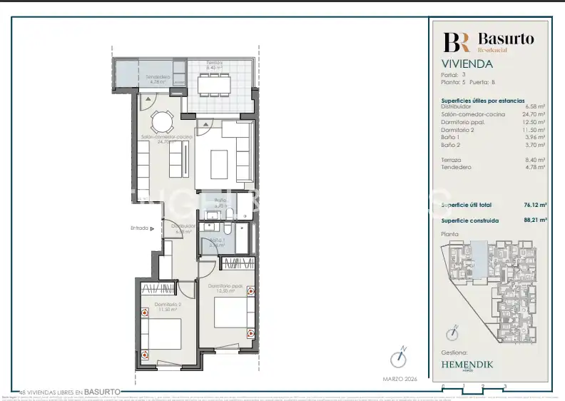 Flat for sale in Bilbao   with Heating, Terrace and Storage room