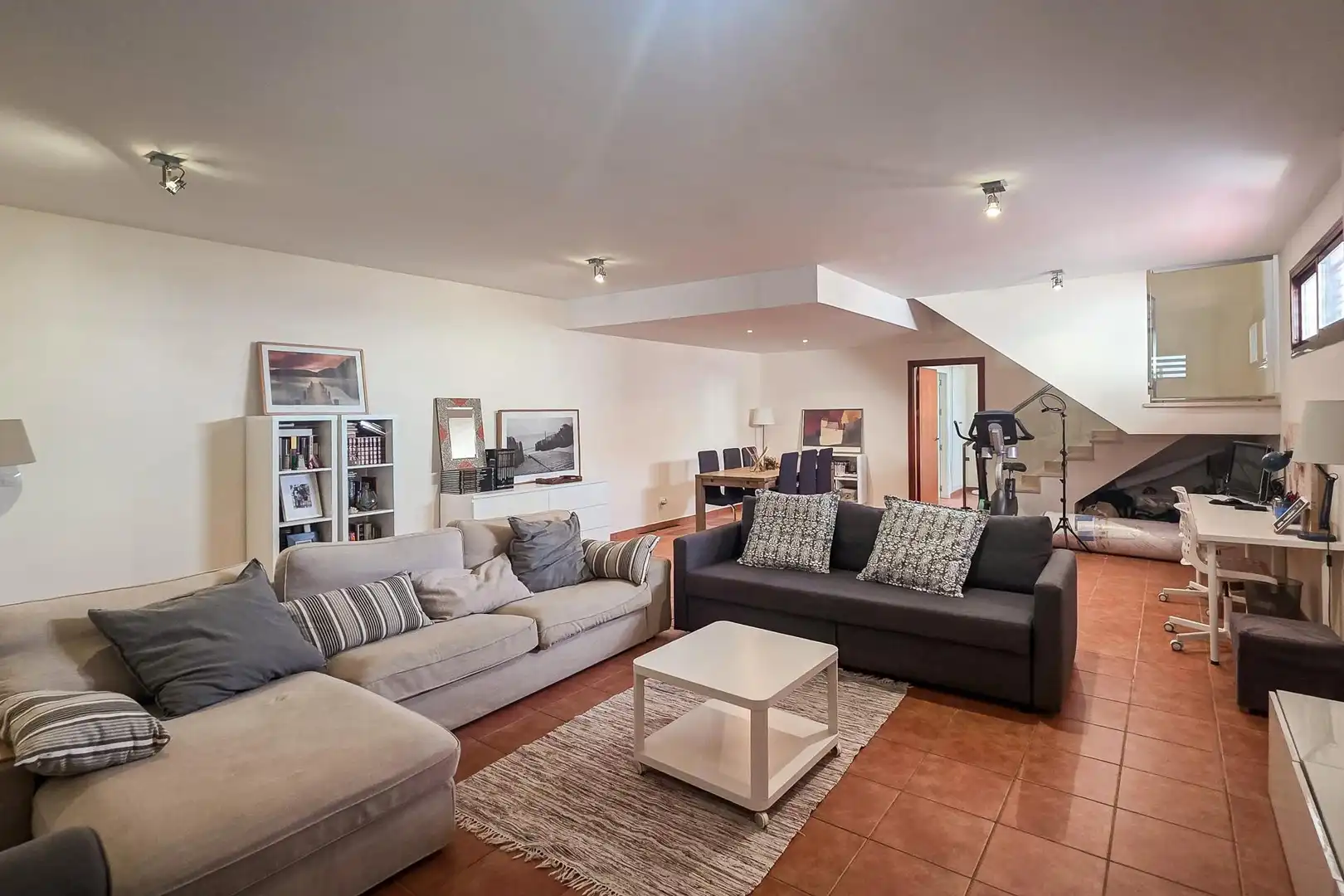 Wohnzimmer von Haus oder Chalet zum Verkauf in Montequinto mit Klimaanlage, Heizung und Terrasse