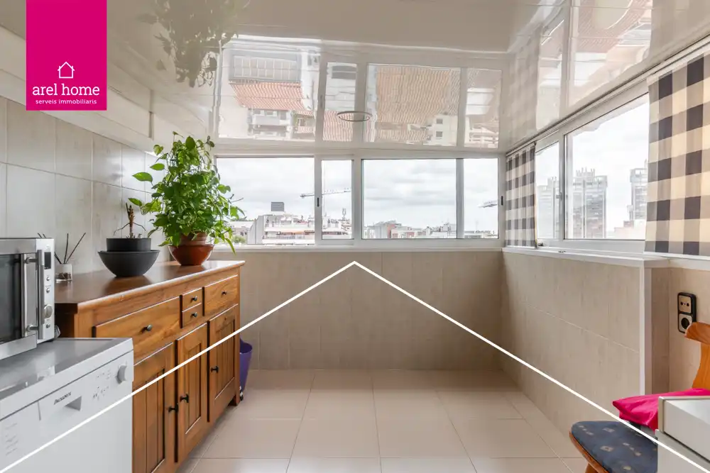 Balcony of Attic for sale in Esplugues de Llobregat  with Air Conditioner