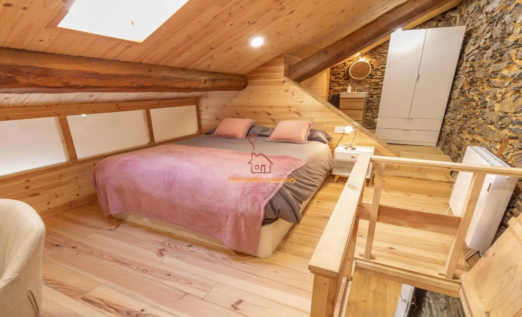 Bedroom of Ground floor for sale in Osséja  with Heating, Parquet flooring and Storage room