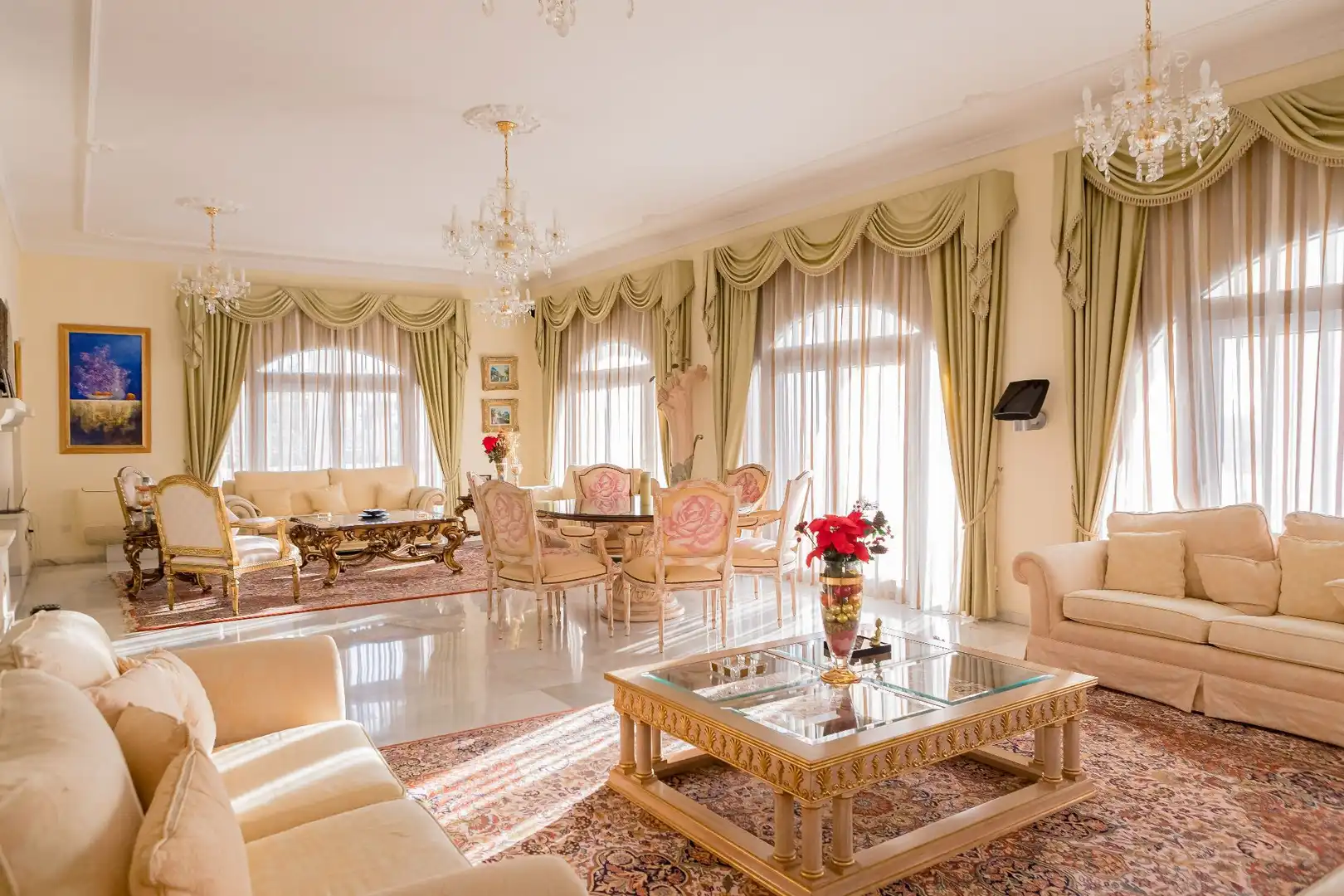 Sala de estar de Casa o chalet en venta en Benalmádena con Aire acondicionado, Terraza y Piscina