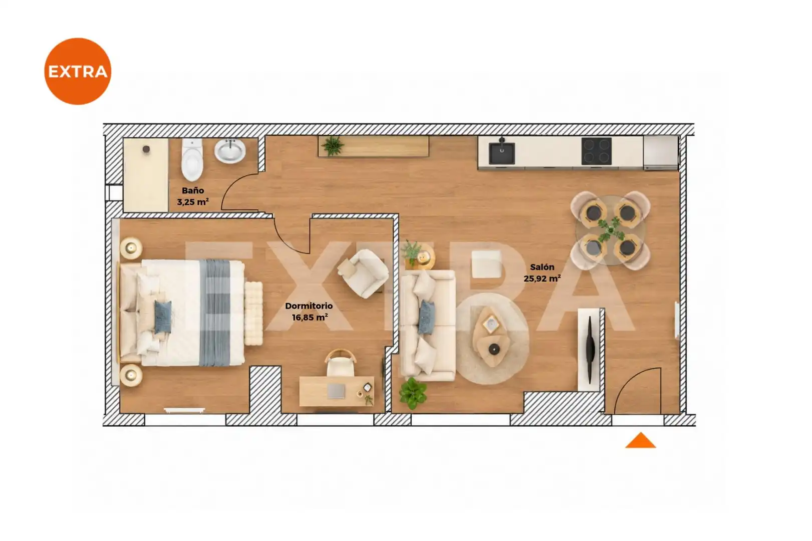 Dormitori de Apartament en venda en Ciudad Lineal