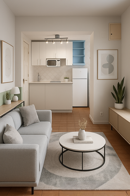 Sala d'estar de Pis en venda en  Madrid Capital