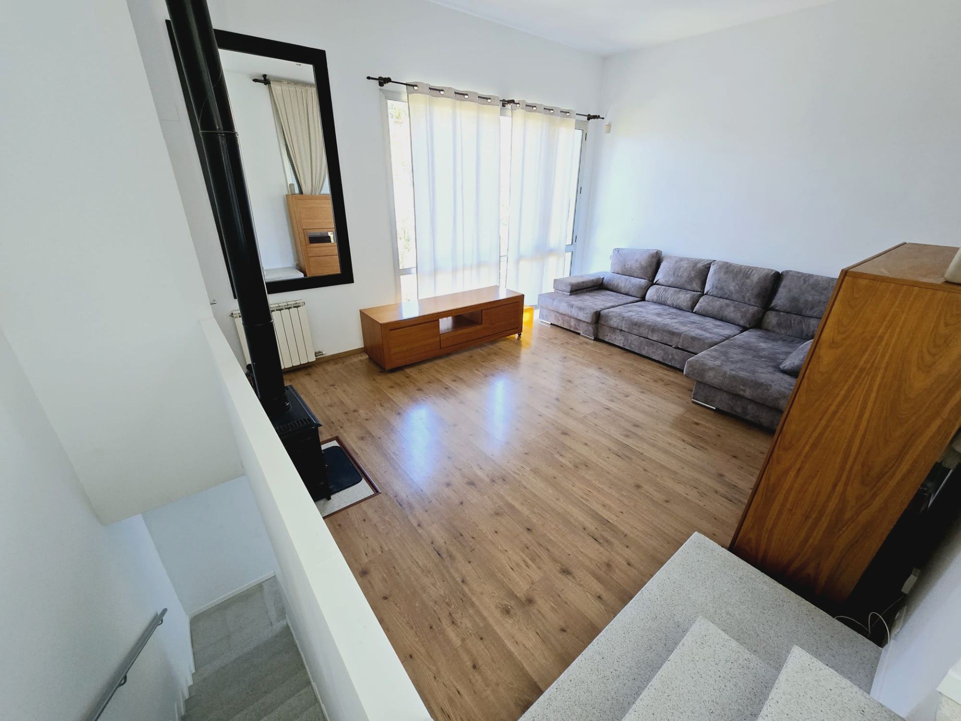 Sala d'estar de Casa o xalet en venda en  Barcelona Capital amb Calefacció i Terrassa