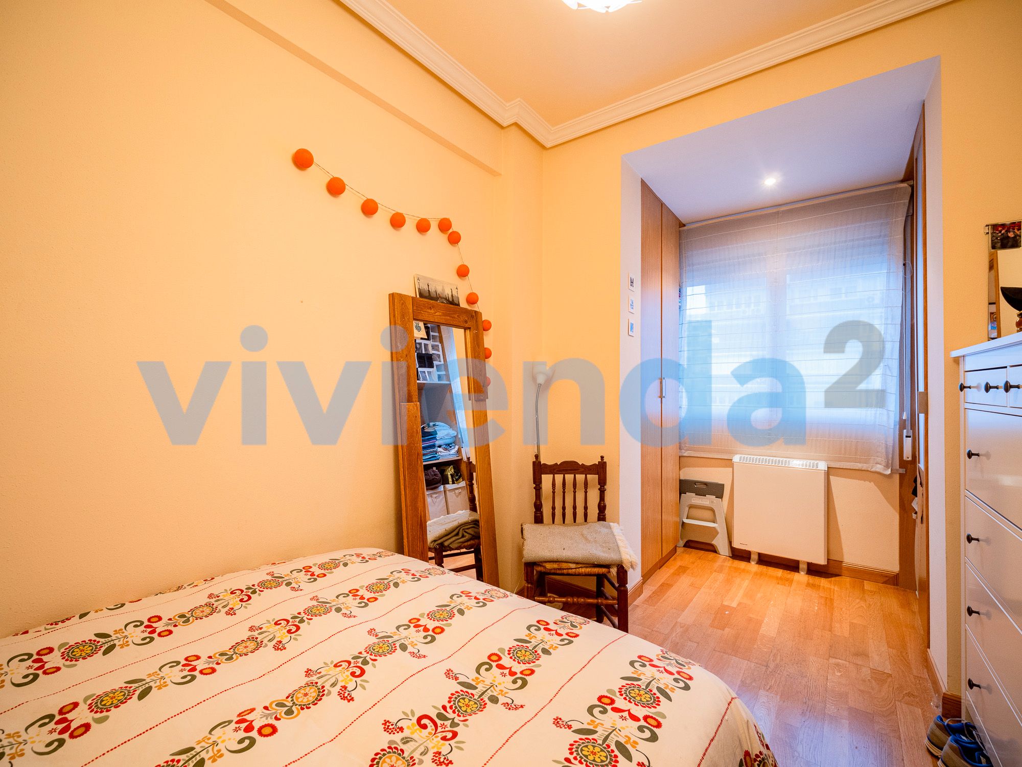 Bedroom of Flat for sale in  Madrid Capital  with Heating and Furnished