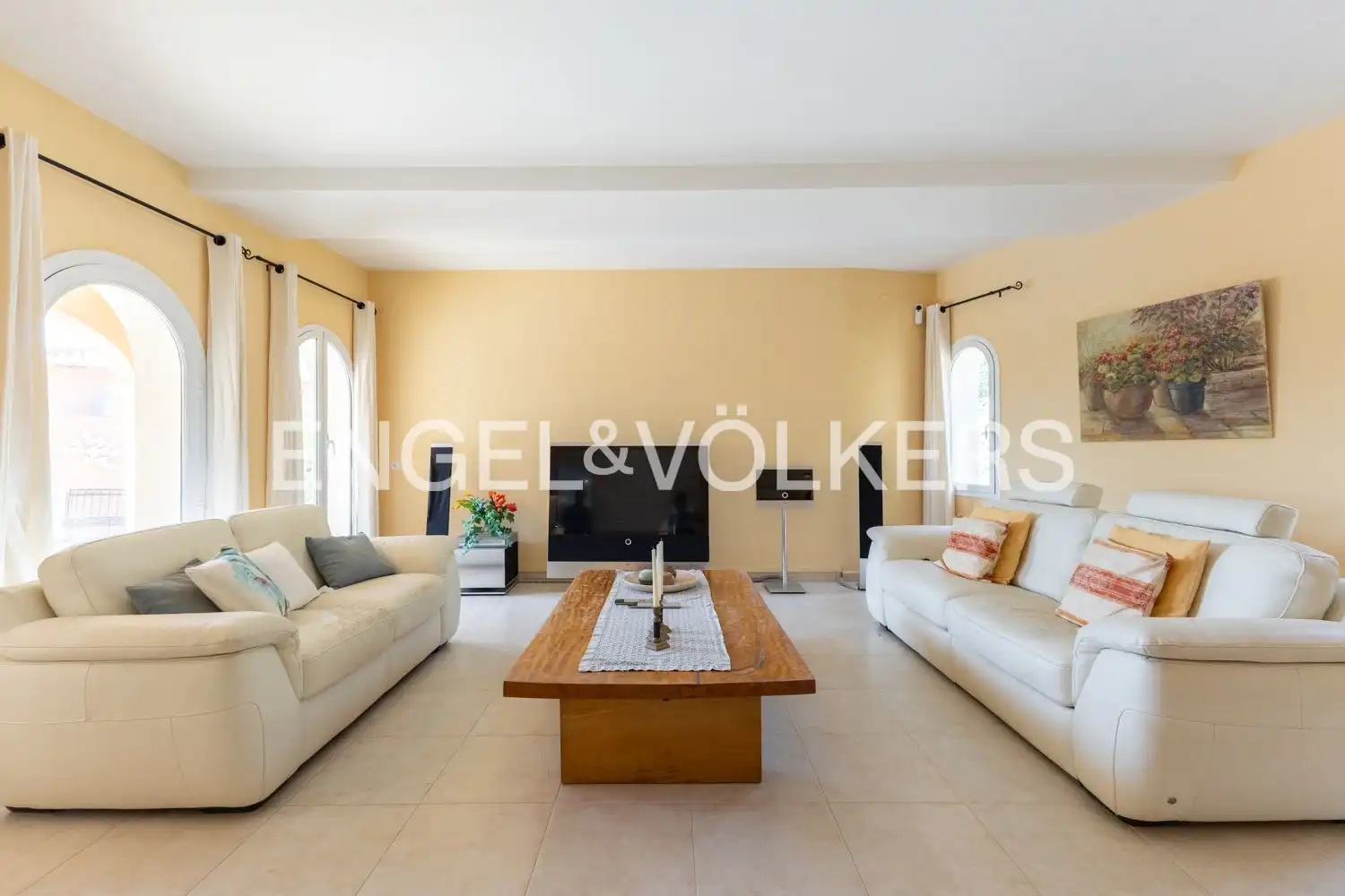 Sala de estar de Casa o chalet en venta en Jávea / Xàbia con Aire acondicionado, Calefacción y Jardín privado