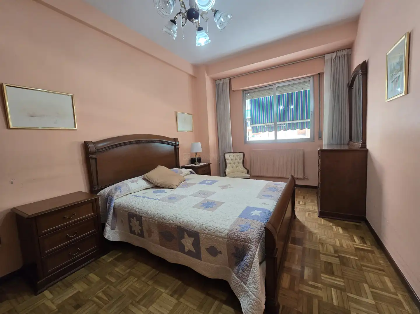 Bedroom of Flat for sale in  Logroño  with Heating, Parquet flooring and Terrace