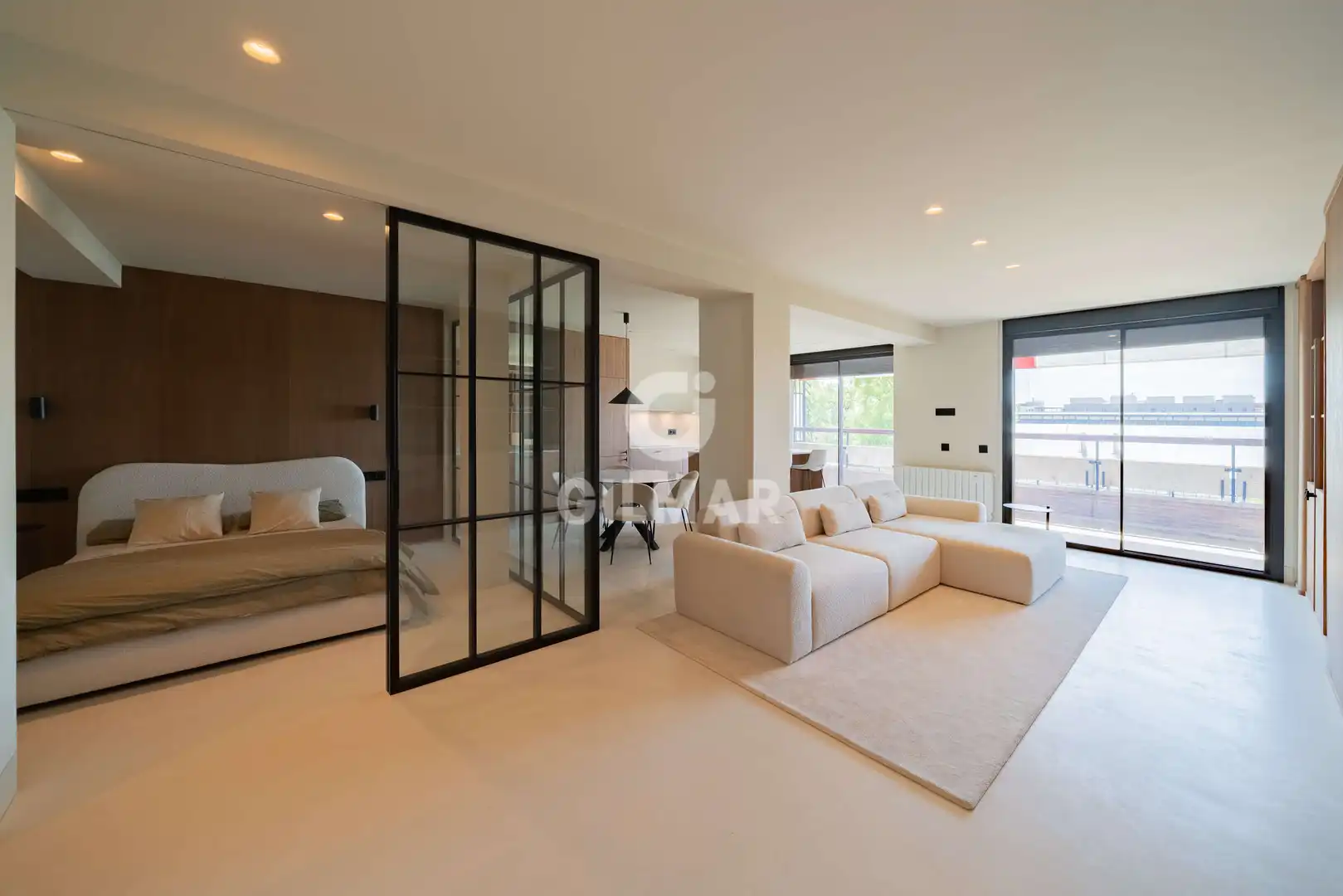 Living room of Flat for sale in Madrid  with Heating, Furnished and Balcony