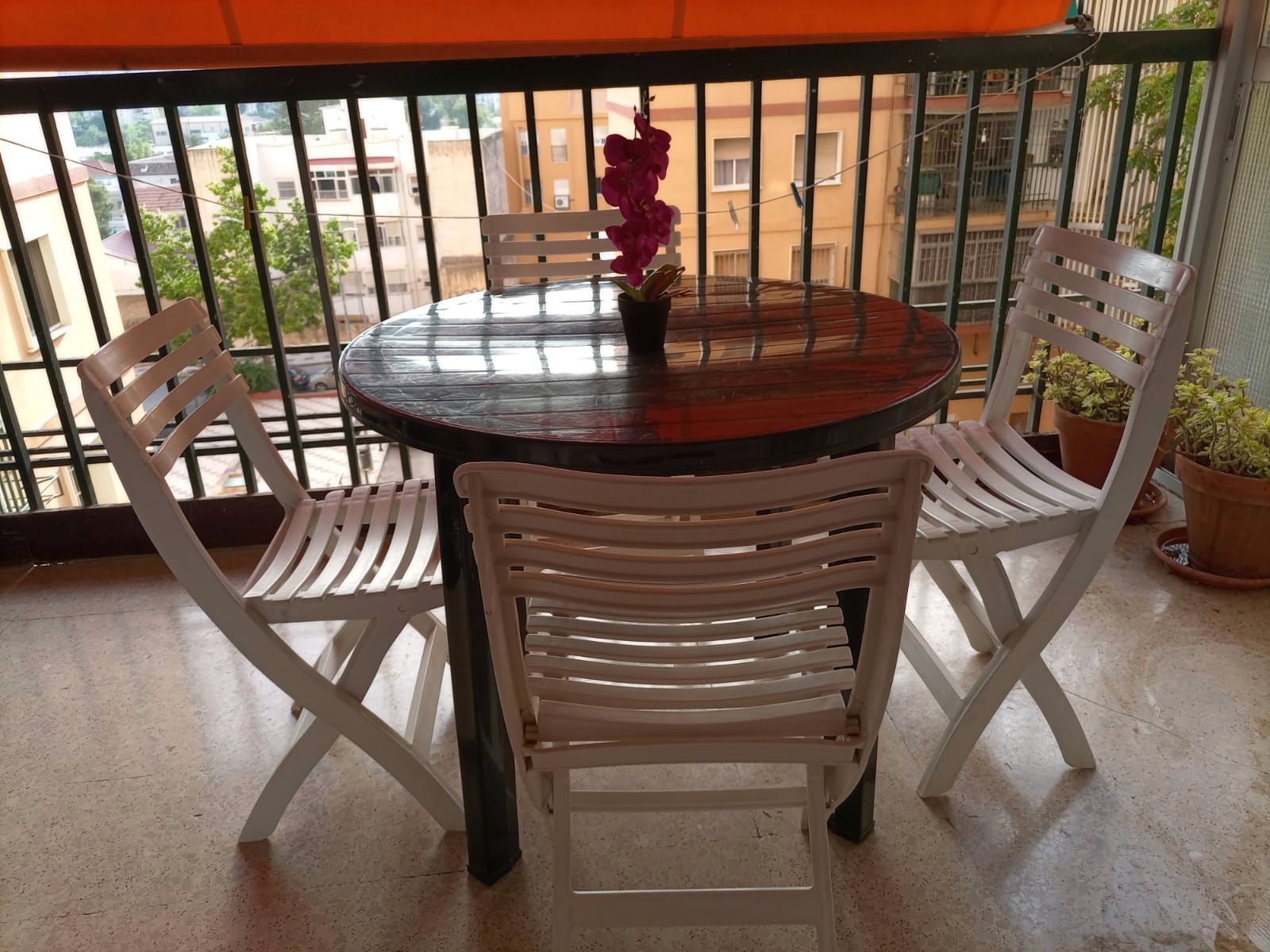 Terraza de Piso de alquiler en Málaga Capital con Amueblado