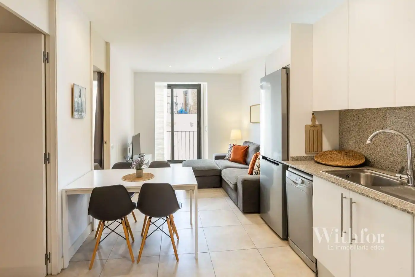 Living room of Flat for sale in Barcelona  with Air Conditioner, Heating and Parquet flooring