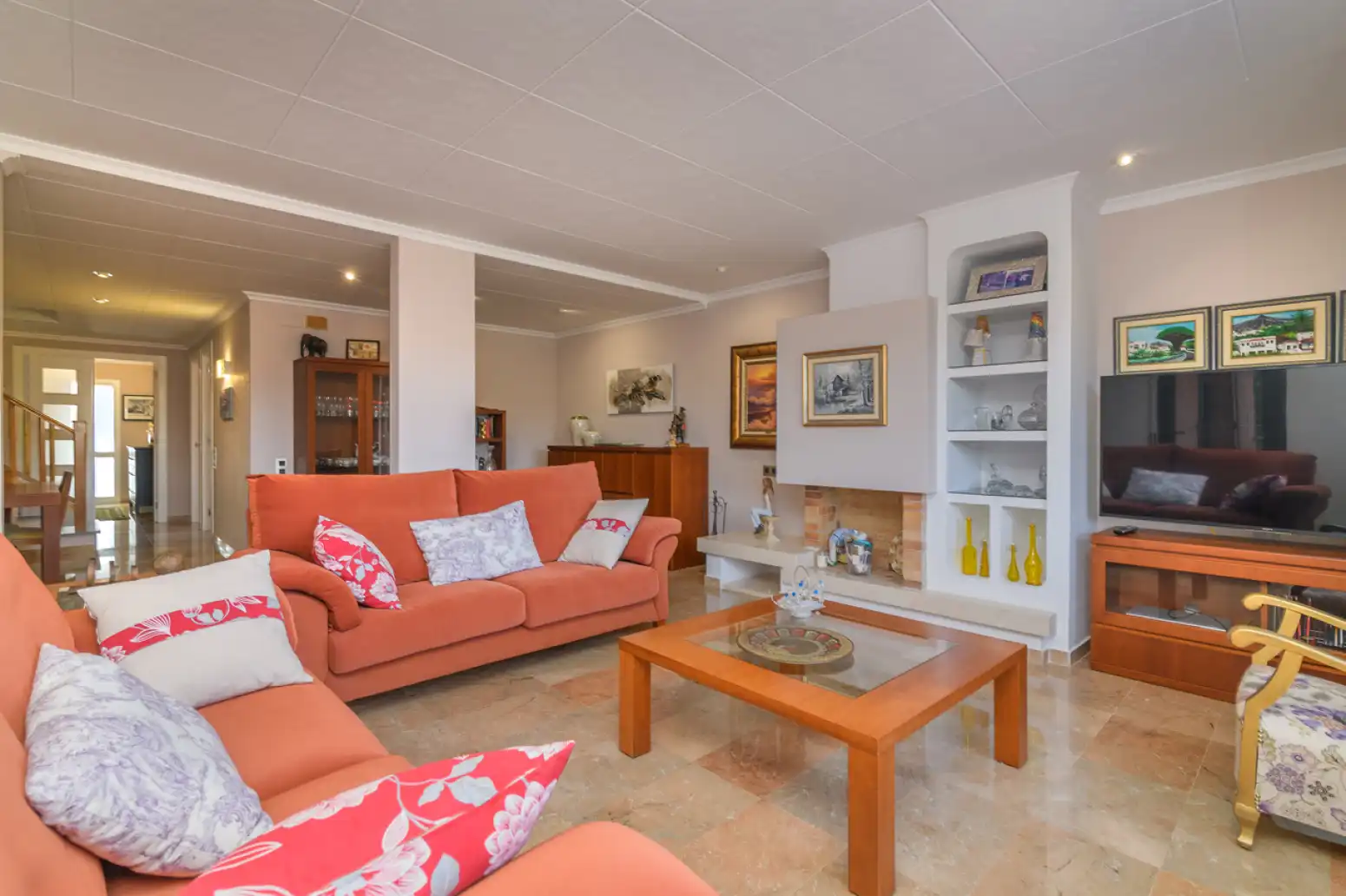 Living room of Houses for sale in Gavà  with Terrace, Swimming Pool and Balcony