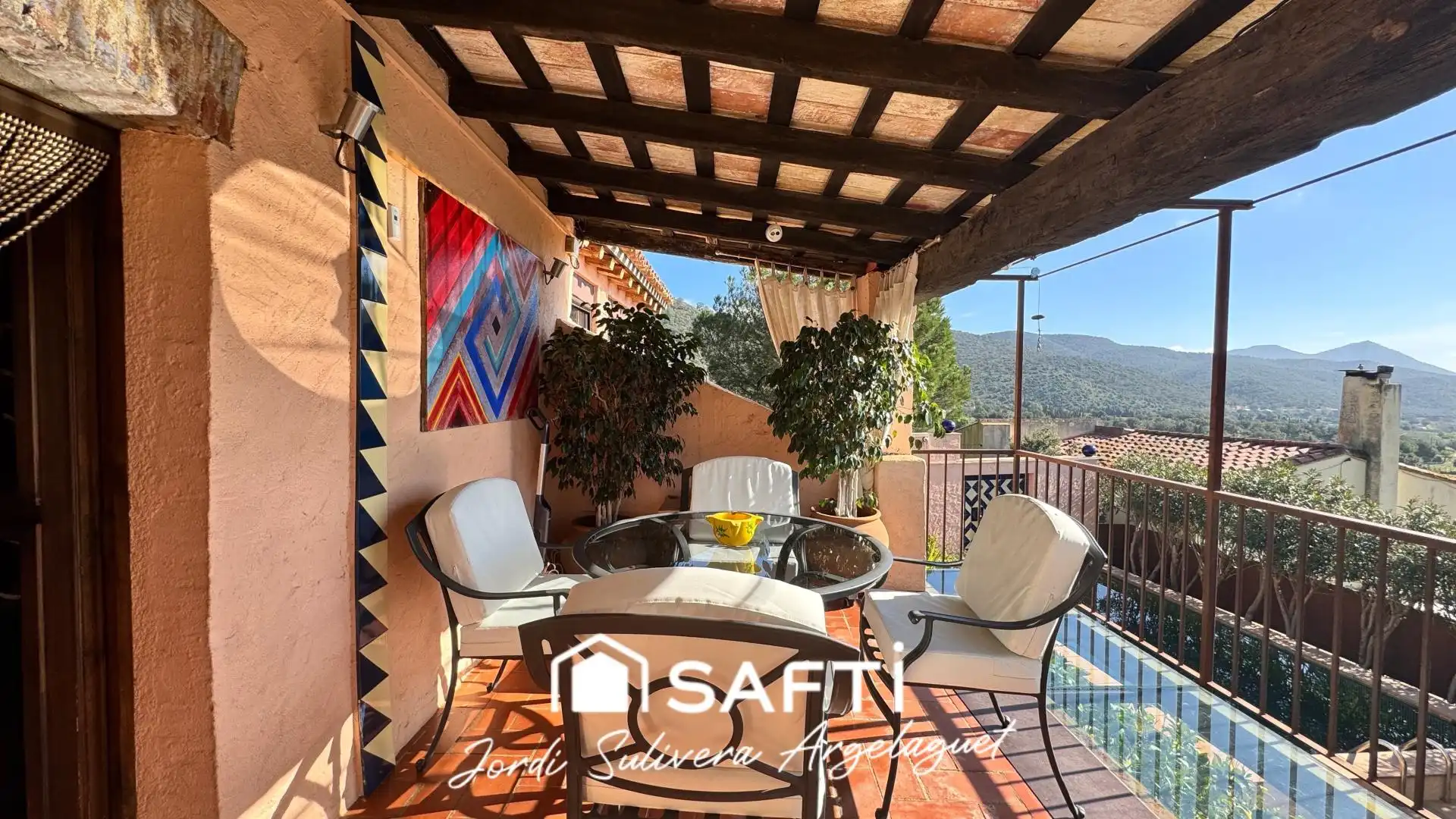 Terrace of Detached homes for sale in Cantallops  with Heating, Terrace and Swimming Pool