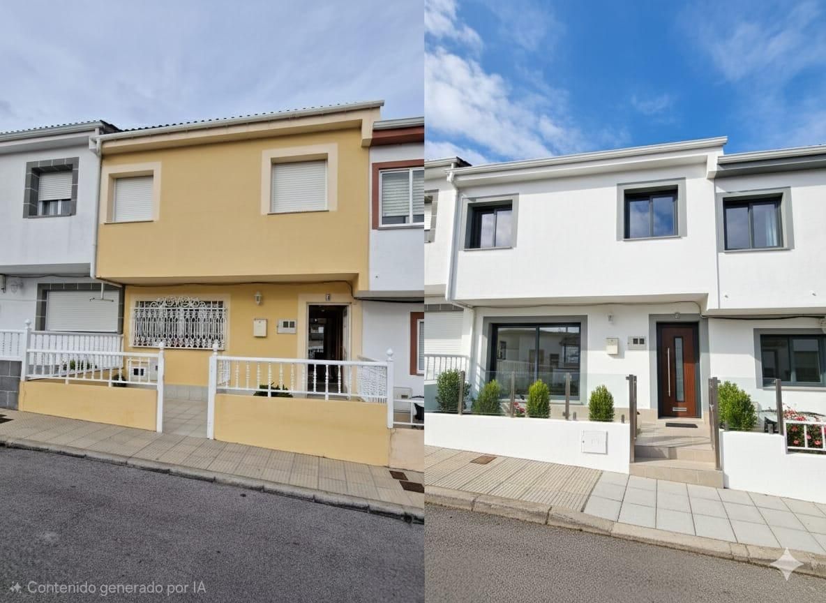 Vista exterior de Casa adosada en venda en Ribadeo amb Calefacció, Jardí privat i Terrassa