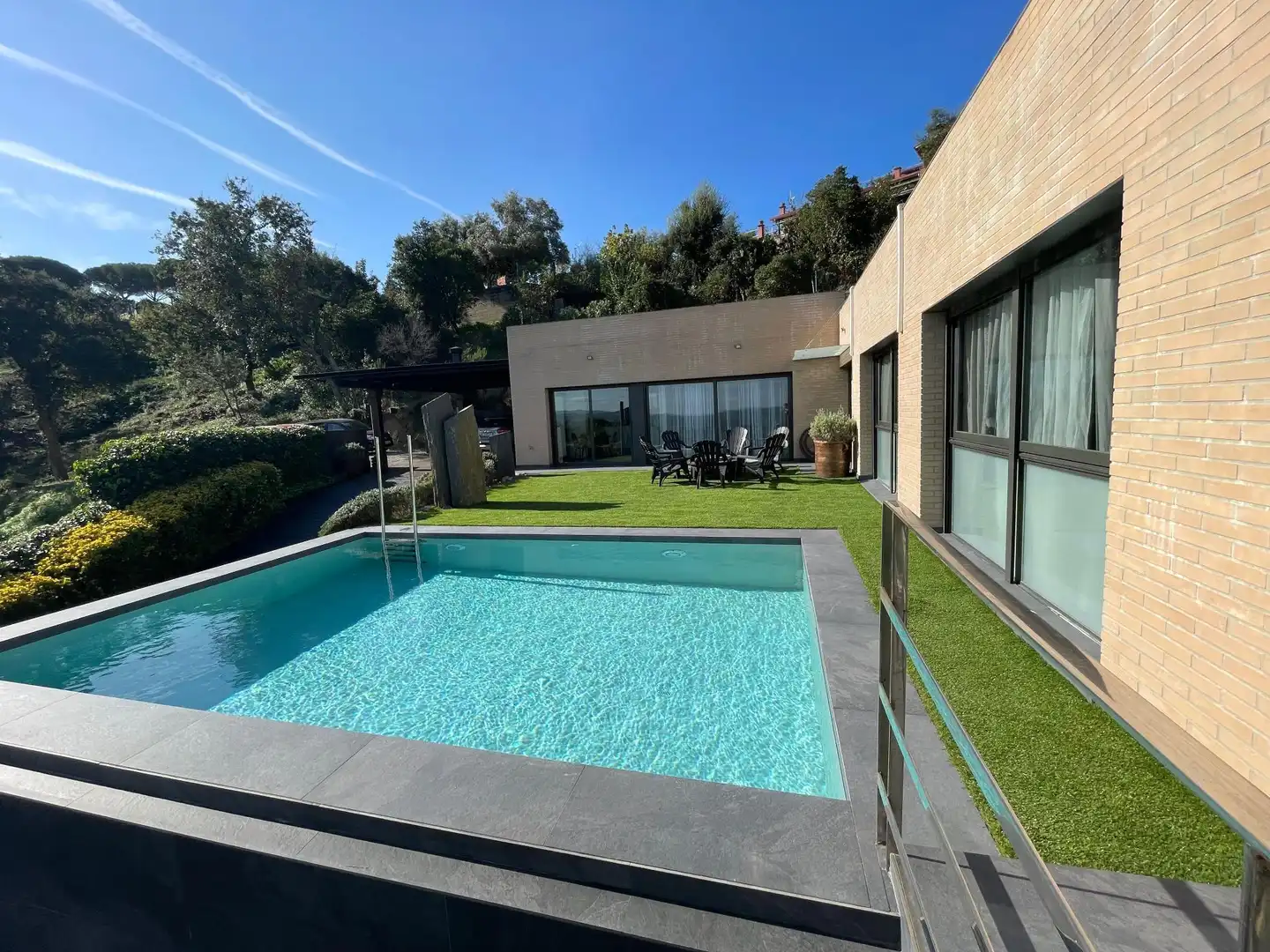 Piscina de Casa o chalet en venta en Fogars de la Selva con Aire acondicionado, Calefacción y Jardín privado