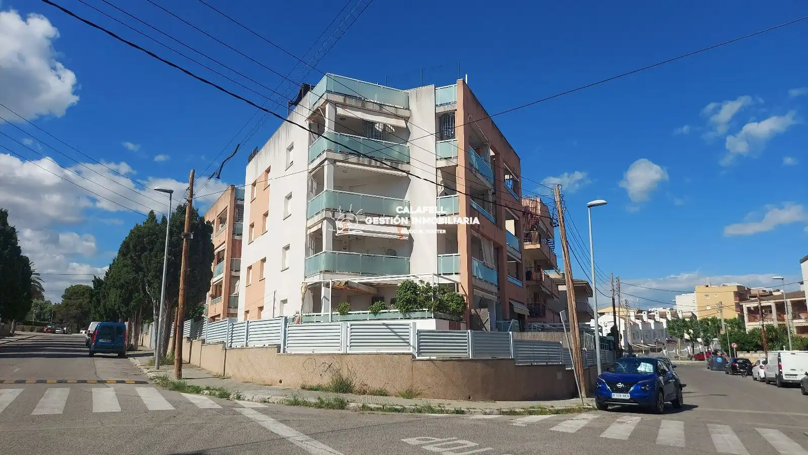 Vista exterior de Piso en venta en Cunit con Aire acondicionado, Jardín privado y Terraza