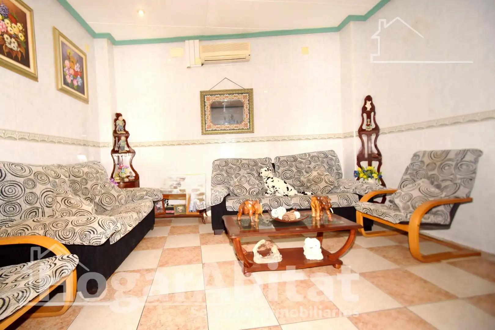 Sala d'estar de Casa o xalet en venda en Castellón de la Plana / Castelló de la Plana amb Aire condicionat i Terrassa