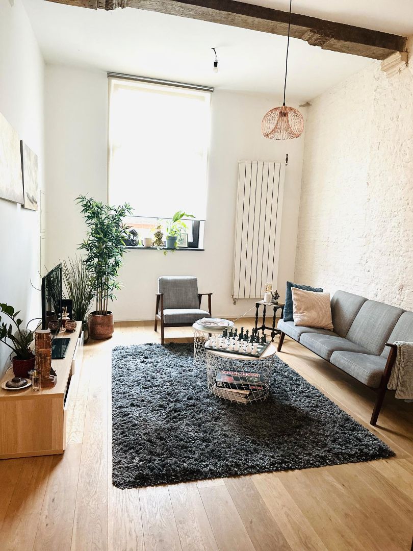 Sala d'estar de Estudi de lloguer en Bilbao  amb Aire condicionat, Calefacció i Moblat