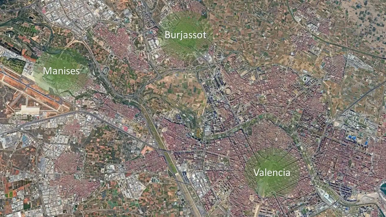 Vista exterior de Terreno en venta en Burjassot